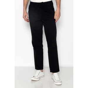 Erkek Beli Lastikli Ve Bağcıklı Gabardin Baggy Pantolon