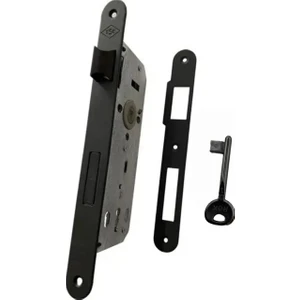Sessiz İç Oda Kapı Kilidi Siyah 40 mmX23 mm