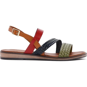 Kadın Çok Renkli Deri Bodrum Sandalet 25SFD331518
