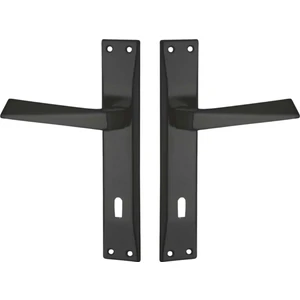 Prizma Siyah Aynalı Kapı Kolu 1takım Arkalı/önlü