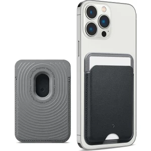 Caseology iPhone Için Magsafe Özellikli Kartlı Manyetik Cüzdan Nano Pop V2 Black Sesame - AFA06997