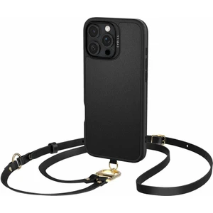 Ciel by CYRILL Apple iPhone 16 Pro Max ile Uyumlu Askılı MagSafe Kılıf Kajuk Mag Hava Kanalı Teknolojisi™ Askeri Sınıf Koruma Classic Charm Black Vegan Deri Kapak - ACS08400