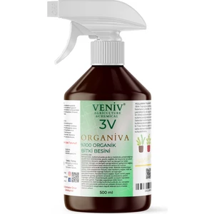 3V Organiva %100 Organik Bitki Besleyici-Çiçeklendirici+Dal ve Tomurcuk Destek Besini 500 ml