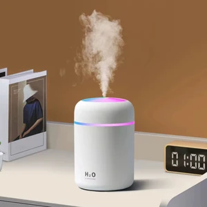 Epic Shop H2O Humidifier 300 ml Ulrasonik Hava Nemlendirici Buhar Makinesi ve Aroma Difüzörü H2O