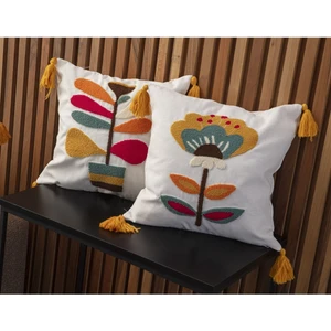 Home Home Design Ikili Kombin Punch Işlemeli Kırlent Kılıfı (Panç)