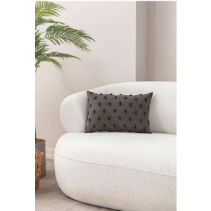 Home Dekoratif Puantiye Keten Kumaşlı Kırlent Kılıfı 35X50