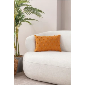 Home Dekoratif Puantiye Keten Kumaşlı Kırlent Kılıfı 35X50