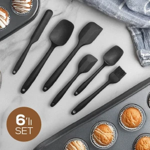 6 Parça Silikon Servis Seti Siyah