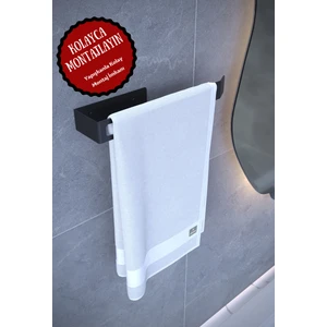 Beyaz Metal Yapışkanlı Kağıt Havluluk, Kağıt Havlu Askısı, Peçetelik, Banyo Mutfak Askısı