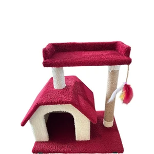 Chitto Kedi Evi ve Tırmalama Tahtası  – 2 Katlı Konforlu Oyun Alanı