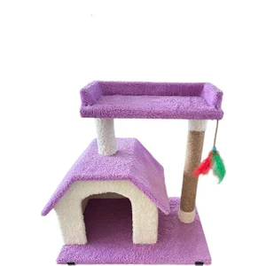 Chitto Kedi Evi ve Tırmalama Tahtası  – 2 Katlı Konforlu Oyun Alanı