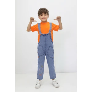 Unisex Çocuk Salopet Tulum Takım