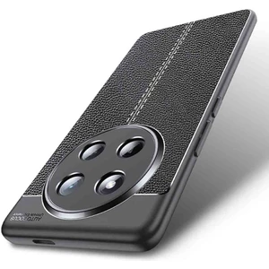 Honor Magic 7 Lite Kılıf Kamera Korumalı Orta Dikiş Deri Görünüm Silikon Kapak