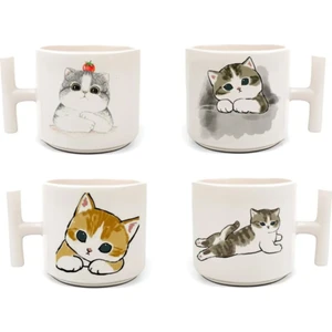 4'lü Kediler - T Kulp Kupa