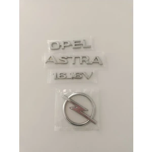 Opel Astra 1.616V Bagaj Yazısı Astra G Bagaj Arması 4lü Set Opel Astra 1.6 16V Yazı Astra Arka Arma