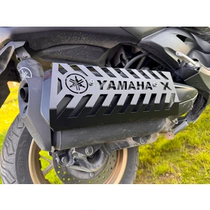 Yamaha Xmax 2018-2024 Uyumlu Egzoz Koruma Kapağı Siyah