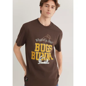 Bugs Bunny Baskılı Kahverengi Tişört 0612565-88067