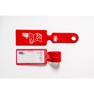 Valiz Etiketi ve Bavul Etiketi 2 Adet * Neon Renk Pvc * KIRMIZI