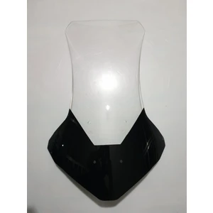 Rks Freccia 150 Siperlik Ön Cam Alt Siyah 2022-2025 Model 75CM Şeffaf Renkli 4mm Uzun Cam