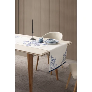 Home Blue Dreams Premium Serisi Duck Keten Runner Leke Tutmaz 45 x 140
