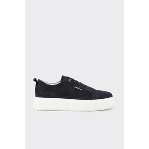 Lacivert Deri Erkek Spor Ayakkabı