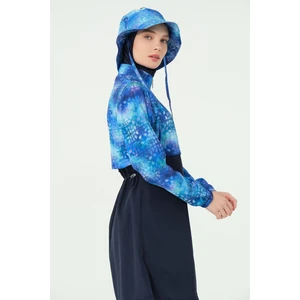 Crop Görünümlü Şapkalı Tesettür Mayo