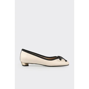 Ekru Kadın Topuklu Ayakkabı