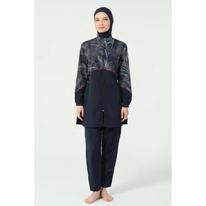 Kıl Biye Süslemeli Battal Tesettür Mayo