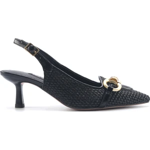 Nine West Tunka 5fx Siyah Kadın Topuklu Ayakkabı