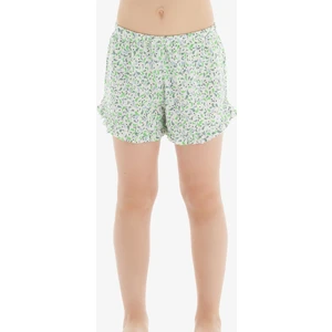 Kız Çocuk Şort 51828 - Çiçek Baskılı