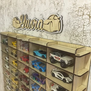 Pleksi Kapaklı 1/64 Ölçek 50ARAÇ Hotwheels Matchbox Metal Araç Uyumlu Model Oyuncak Araba Rafı