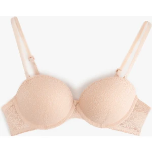 Dantelli Destekli Ekstra Dolgulu Sütyen