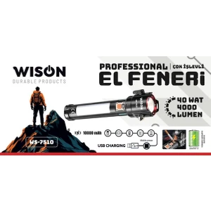 Ws-7510 40w 10000 Mah 4000 Lüm Professional El Feneri