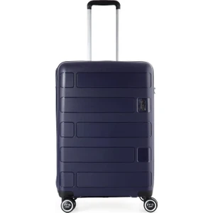 Discovery Expedition Lacivert Çekçekli Sert Valiz DC-5236 Büyük