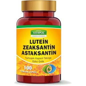 Lutein Zeaksantin Astaksantin 100 Yumuşak Kapsül