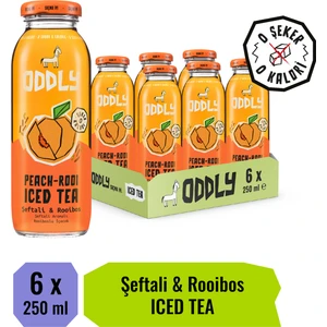 Peachrooı Soğuk Çay Cam Şeftali Rooıbos 250 ml x 6 Adet