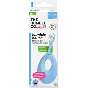 The Humble Co. Bebek Diş Fırçası Mavi Hassas Diş Etleri İçin 6 Ay-2 Yaş Arası Kullanıma Uygun