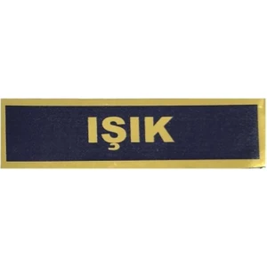 Yeni Jandarma Asayiş Nakış Isimlik