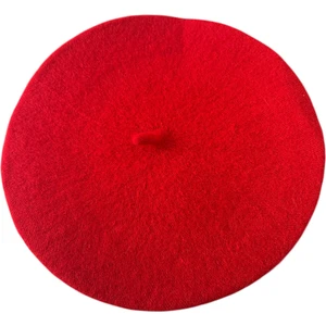 Fransız Ressam Keçe Bere -Kırmızı