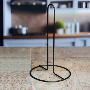 UG Home Siyah Dik Peçetelik Tutucu  Metal Kağıtlık