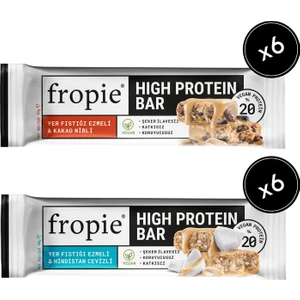 Vegan High Protein Bar 12’Li Set - Yer Fıstık Ezmeli & Kakao Nibli & Hindistan Cevizli
