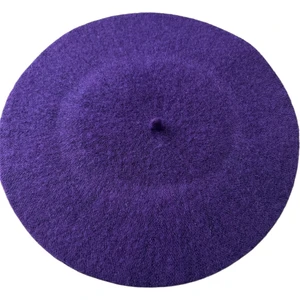 Fransız Ressam Keçe Bere -Mor