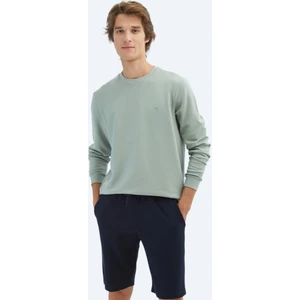 Açık Yeşil Bisiklet Yaka Sweatshırt