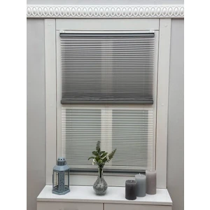 Yazar Home Gece Gündüz Katlanabilir Açık Gri Cam Balkon Plise Perde