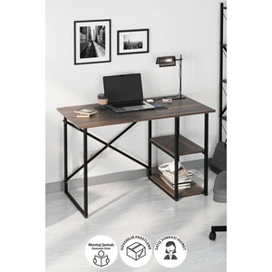 60 x 120  cm  2 Raflı Çalışma Masası Bilgisayar Masası Ofis Ders Yemek Masası Mars