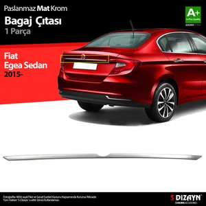 Fiat Egea Sd Krom Bagaj Çıtası 2015 Üzeri A+ Kalite (Mat Krom)