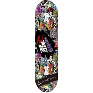 Rip Curl Desenli Tahta Kaykay 4 Tekerlekli 6 Yaş ve Üzeri Çocuklar İçin