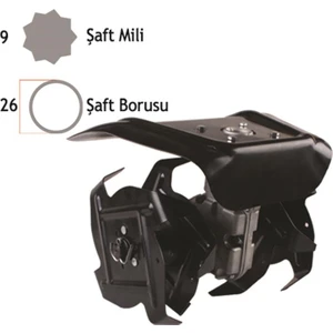 BC-280900 Tırpan Çapa Aparatı 28 mm 9 Yıldız