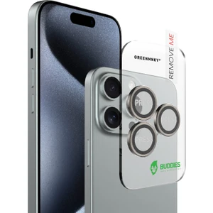 Buddıes iPhone 16 Pro / 16 Pro Max Uyumlu Kamera Lens Koruyucu (TİTANİUM)