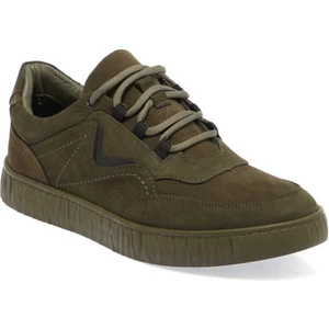 Yeşil Nubuk Deri Erkek Sneaker - E24I1AY56900-G98